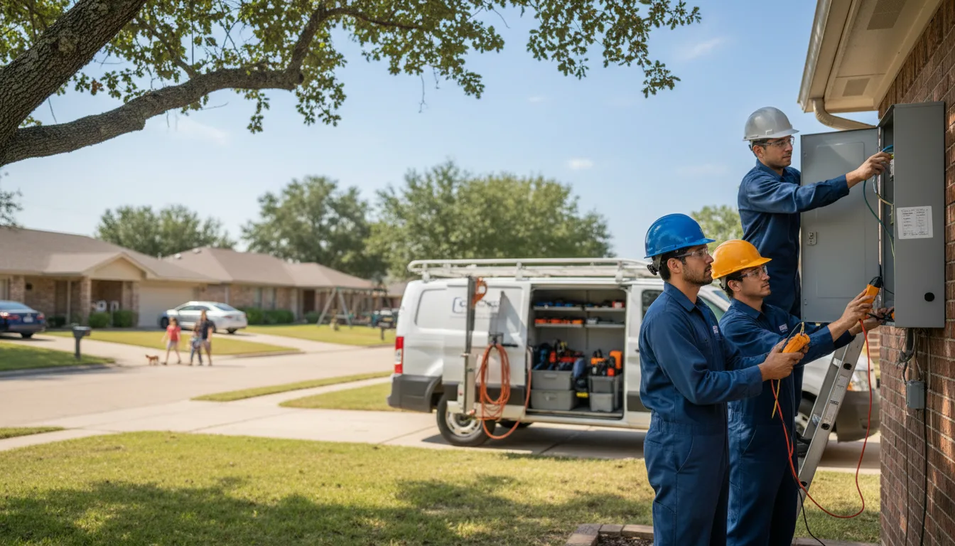 Certified electrician providing emergency electrical services in Holcomb, IL